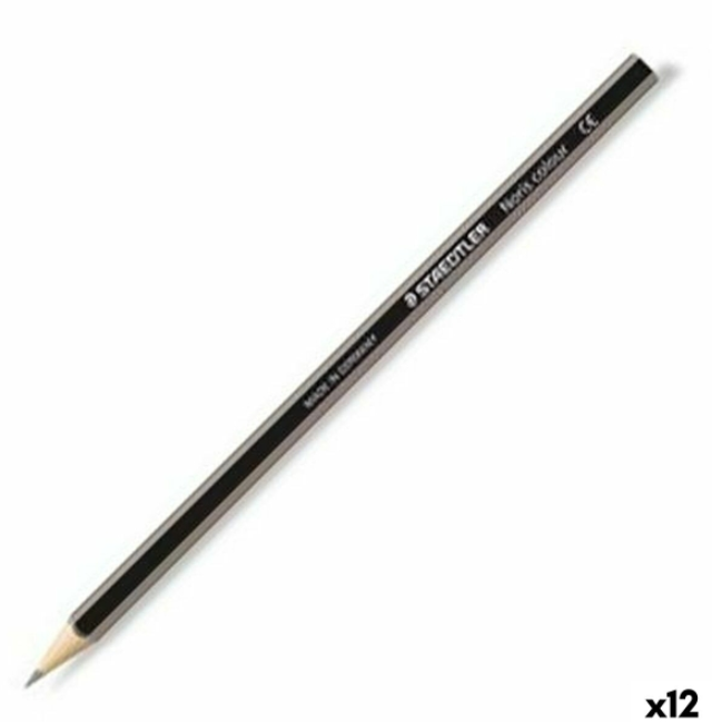 Colouring pencils Staedtler Noris Colour WOPEX Grey (12 Units)
