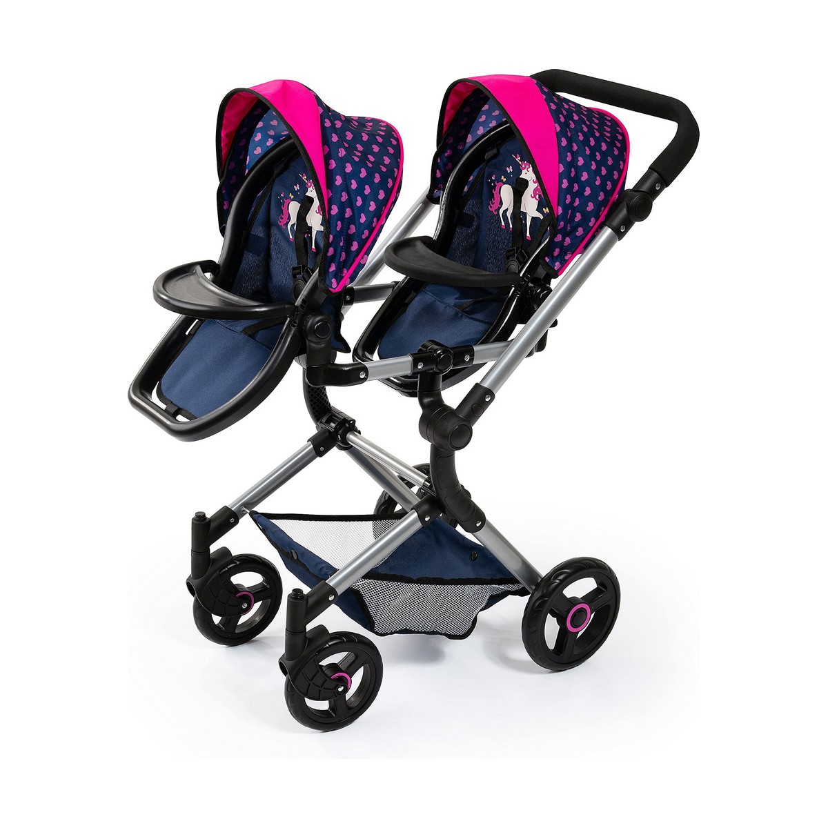 Doll Stroller Reig Blue Twinned